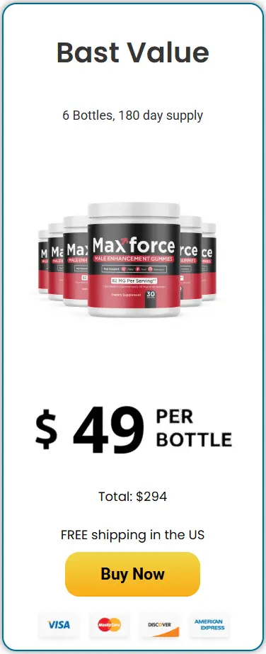 maxforce men's health supplement